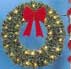 Pole Mount Traditional Garland Wreath, Pole Mount 4 and 5 Feet