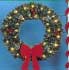 Pole Mount Deluxe Garland Wreath, Pole Mount 4 and 5 Feet