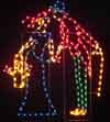 Silhouette Yuletide Kissing Couple, 7 feet