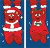 Boy & Girl Santa Bear Double Banner