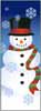 Blue Snowman Banner