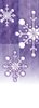 Torn Paper Snowflake Banner, Purple