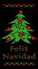 Feliz Navidad Holiday Tree Banner