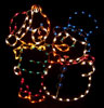 Santa Teddy Bear and Snowman Pals, 5 feet, Large Outdoor Holiday Light Decoration