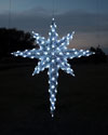 Hanging 3-D Moravian Star, 6.8 feet, Pure White