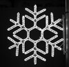 Hexagon Snowflake, 3 Ft. Pole Decoration in Pure White