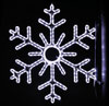 6 Point Snowflake, 3 Ft. Pole Decoration in Pure White