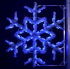 Blue Garland Snowflake, 4 Ft. Pole Decoration
