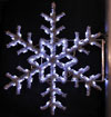 Garland Snowflake, 5 Ft. Pole Decoration in Pure White