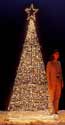 Three Dimensional Christmas Tree Clear Lights 8 Feet