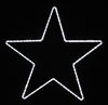 5-Point Star - Large with Ropelight - Pure White