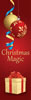 Christmas Magic Holiday Light Pole Banner with Ornaments