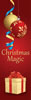 Christmas Magic Holiday Light Pole Banner with Ornaments