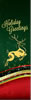 Elegant Leaping Deer Holiday Greetings Light Pole Banner