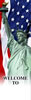 Lady Liberty II  Patriotic Light Pole Banner