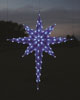 Large commercial grade Hanging Moravian Star, 6 feet, blue