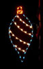 Silhouette Teardrop Ornament Commercial Pole Light Decoration, 5 Feet