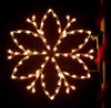 Silhouette Flower Petal Snowflake Commercial Pole Decoration, 4 Feet