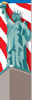 Lady Liberty Patriotic Light Pole Banner