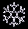 Gorgeous hexagon hanging snowflake featuring pure white RL LED light outdoor winter decorations