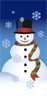 Winter Snowman Banner