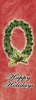 Torn Paper Wreath Banner